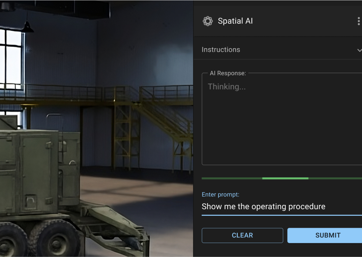 Closeup of AI toolsets inside the SpatialCore ui window