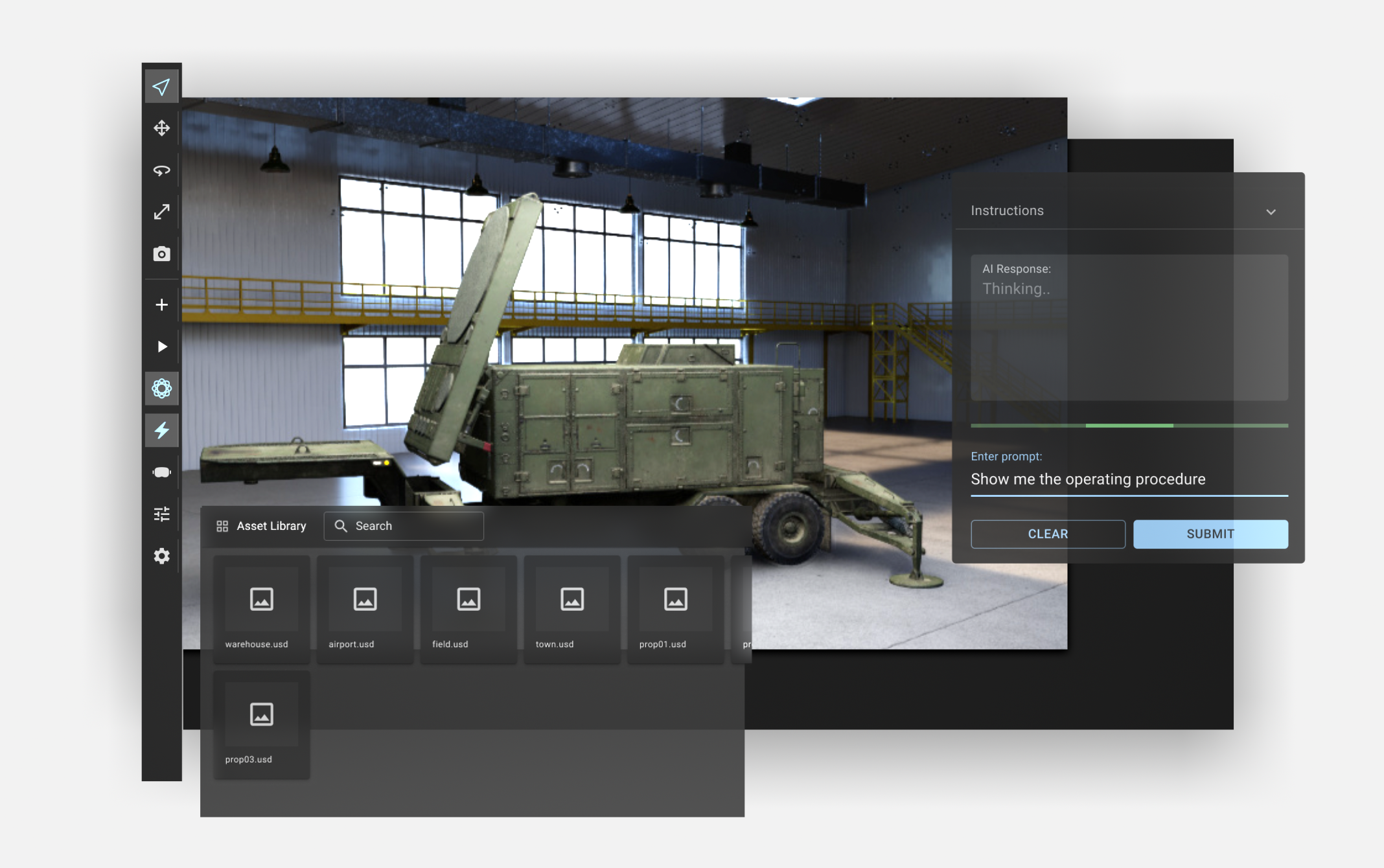 SpatialCore command interface example